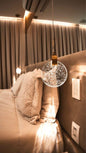 Pendente Cristal Dourado Lua Cheia